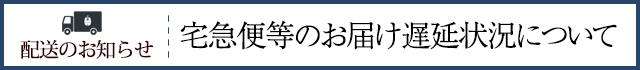 配送遅延について