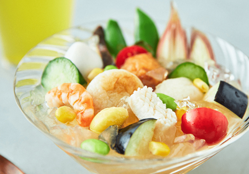 冷やしおでんの夏野菜カクテル