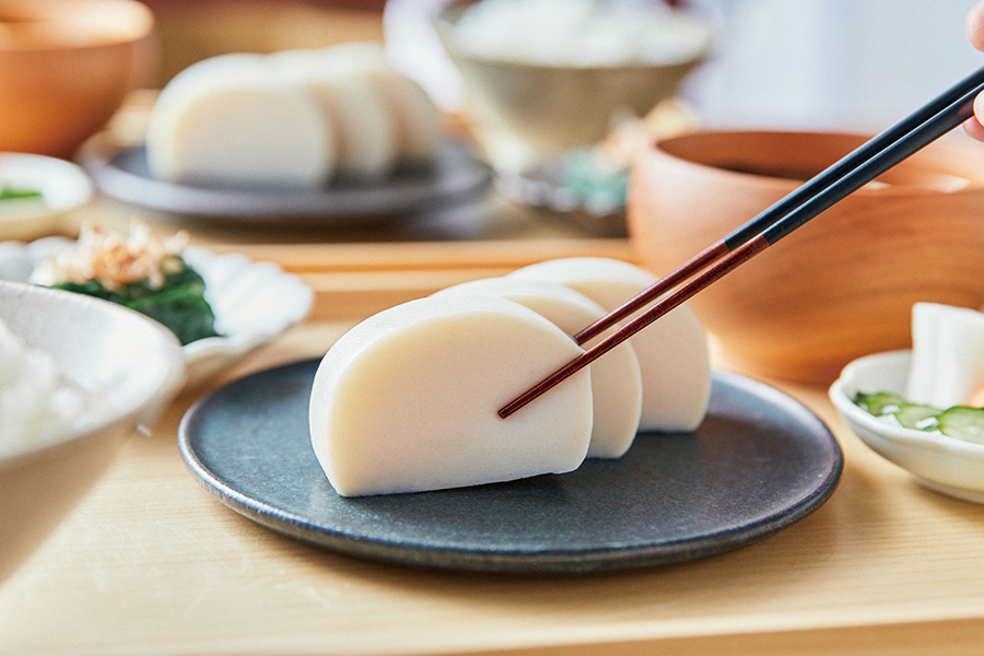 朝ごはんに3切れかまぼこ