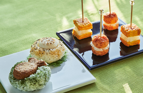 ぷちかま焼きおにぎりえびボールおにぎり