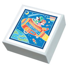 こ・こ・ろ　青　ブリキのロケット