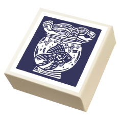 こ・こ・ろ　白　金魚