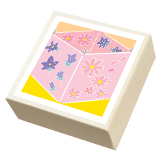 こ・こ・ろ　白　花灯籠